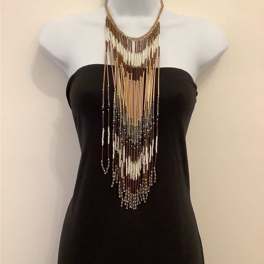 - Altar’d State waterfall beaded necklace❤️❤️❤️❤️
